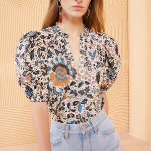Ulla Johnson Imari Top in Clematis